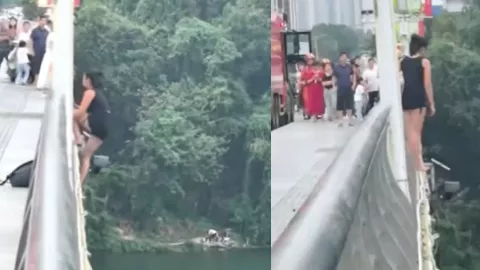 资江二桥跳河事件