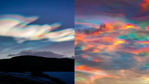 极地平流层云彩光